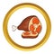 Appetizing meat pork icon