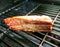 Appetizing salmon fillet on the grill