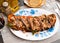 Appetizing Spanish snack Torrada de atun