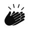 Applause icon, clapping hands, show concept â€“ vector for stock