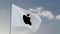 Apple banner in wind 3d animation