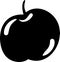 Apple black thanksgiving day natural bio food silhouette