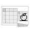 Apple. Black and white japanese crossword with answer. Nonogram