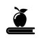 Apple book school symbol pictogram