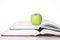 Apple with books