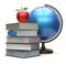 Apple books globe blank global international knowledge icon