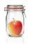 Apple in a canning jar