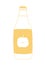 Apple cider bottle. Hand drawn vector naive illustration