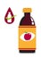 Apple Cider Vinegar Bottle Concept. Editable Clip Art.