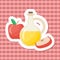 Apple cider vinegar vector flat icon