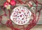 Apple, cranberry and cinnamon roll cake with creamy icing and Ch