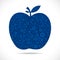 Apple design with blue gear