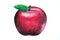 Apple, drawing fruit, red apple, realistic drawing apple