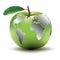 Apple - earth concept