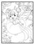 Apple fairy - Coloring page