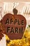 Apple farm sign
