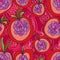 Apple flower seamless pattern
