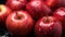 Apple Fruits Top-Down View Fresh Texture Healthy Living