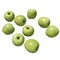 Apple Granny Smith 3d illustration isolated on the white background