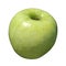 Apple Granny Smith 3d illustration isolated on the white background