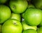 Apple green fruits marketplace,healthy food and vitamin