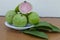 Apple Guava Fruits And Leaves