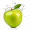 apple image with water droplets