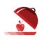 Apple inside cloche icon