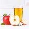 Apple juice fruit apples drink square glass