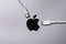 Apple Logo with Lighting and Usb-c Cable Charger. EU try to Forced Apple Iphone to Use Usb-c Instead of Lighting Cable in the Near