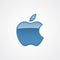 Apple logo modern icon vector template