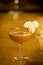 Apple margarita cocktail drink in bar
