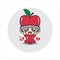 Apple mascot character cute