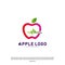 Apple with Medical Pulse logo concept. Health Apple Creative Logo vector template. Icon symbol