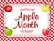 Apple Month, Lace Doily Place Mat, Red Gingham