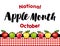 Apple Month, Red Gingham Tablecloth