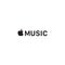 Apple music logo editorial illustrative on white background