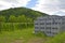 Apple Orchard and Harvesting Crates in North East Italy