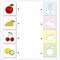 Apple, pear, cherry and lemon. Educational game for kids