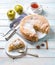 Apple pie with cinammon and sugar topping