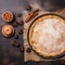 Apple Pie and Cinnamon Sticks Delightful Flat Lay