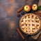 Apple Pie and Cinnamon Sticks Delightful Flat Lay