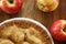 Apple pie and honeycrisp apples.