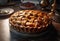 Apple pie with lattice crust