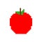 Apple pixel art. pixelated Fruit. 8 bit vector illustration