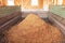 Apple pomace - By-product is produced when pressing apple juice and we use it for feeding wild game in the winter months