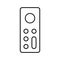 Apple, remote, television outline icon. Line art vector