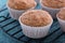 Apple sauce muffins with spices