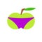 Apple in shorts