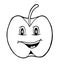 Apple with smile